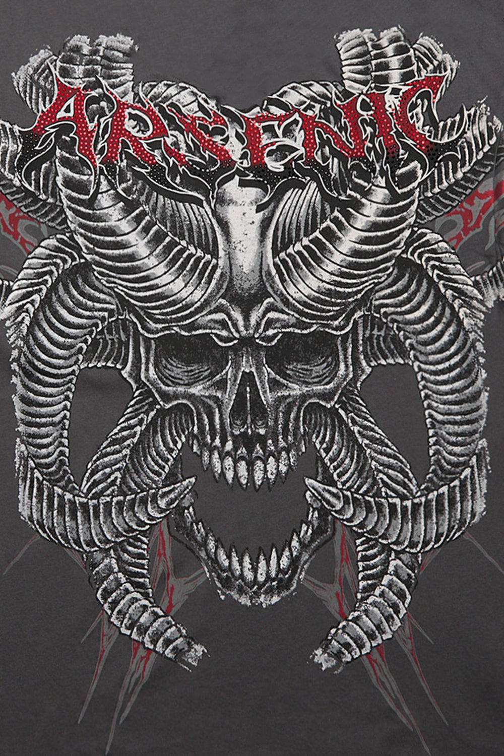 T-shirt imprimé à cornes gothiques Arsenic T-shirt imprimé à cornes gothiques Arsenic