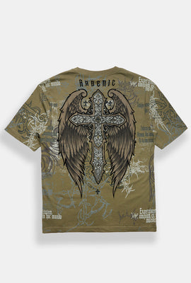 Arsenic Cross & Wings Graphic Tee
