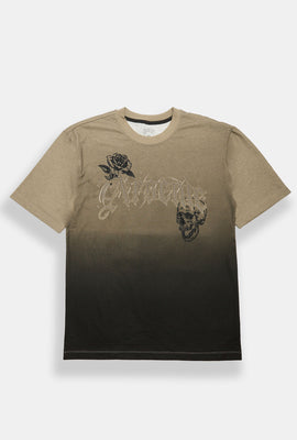 T-shirt à effet dip-dye brodé Arsenic