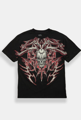 T-shirt imprimé à crâne Arsenic