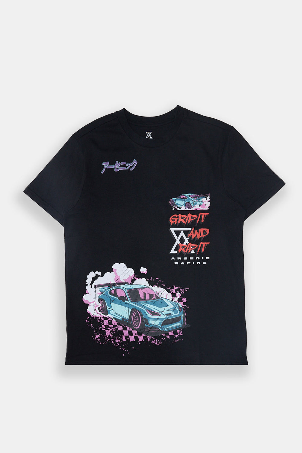 Arsenic Mens Racing Graphic T-Shirt Arsenic Mens Racing Graphic T-Shirt