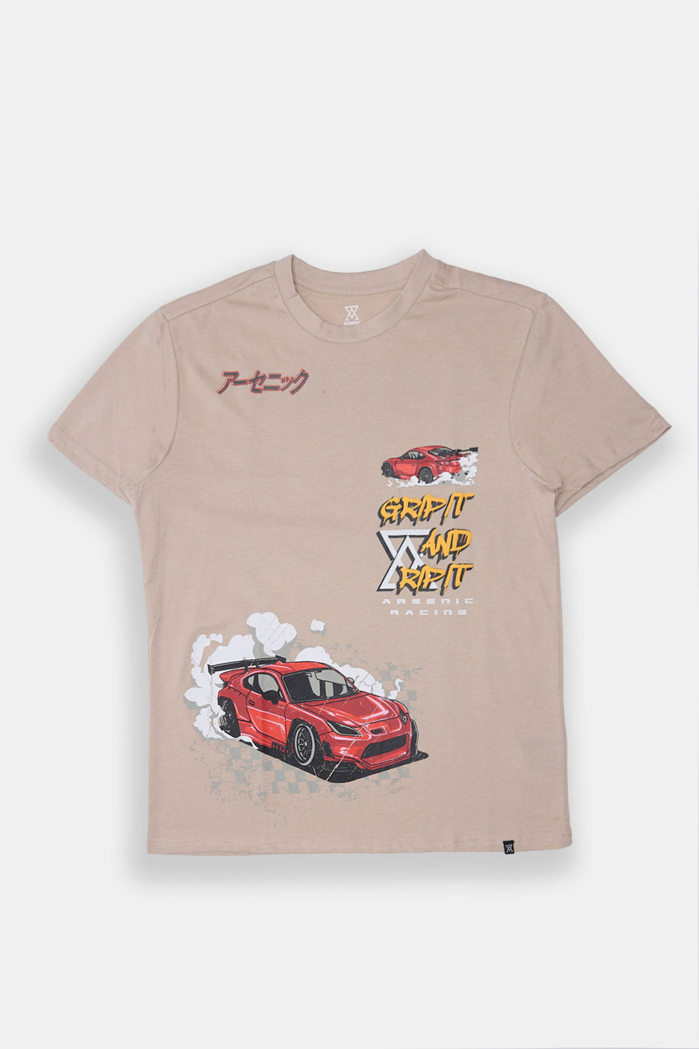 Arsenic Mens Racing Graphic T-Shirt Arsenic Mens Racing Graphic T-Shirt