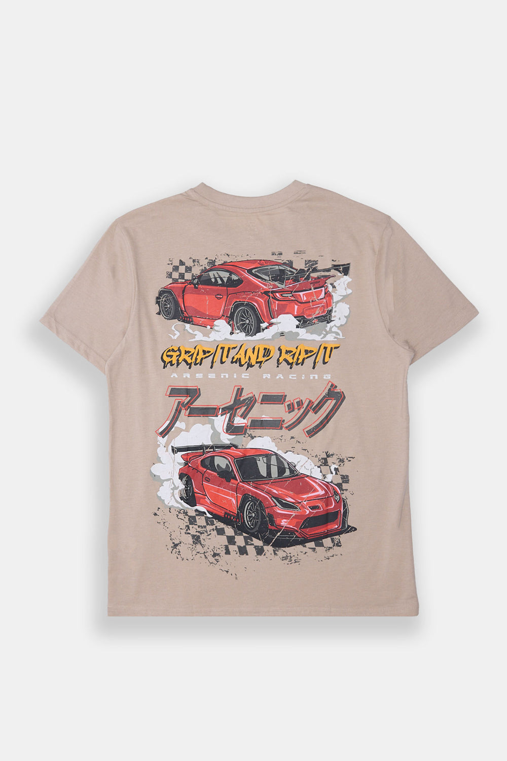 Arsenic Mens Racing Graphic T-Shirt Arsenic Mens Racing Graphic T-Shirt
