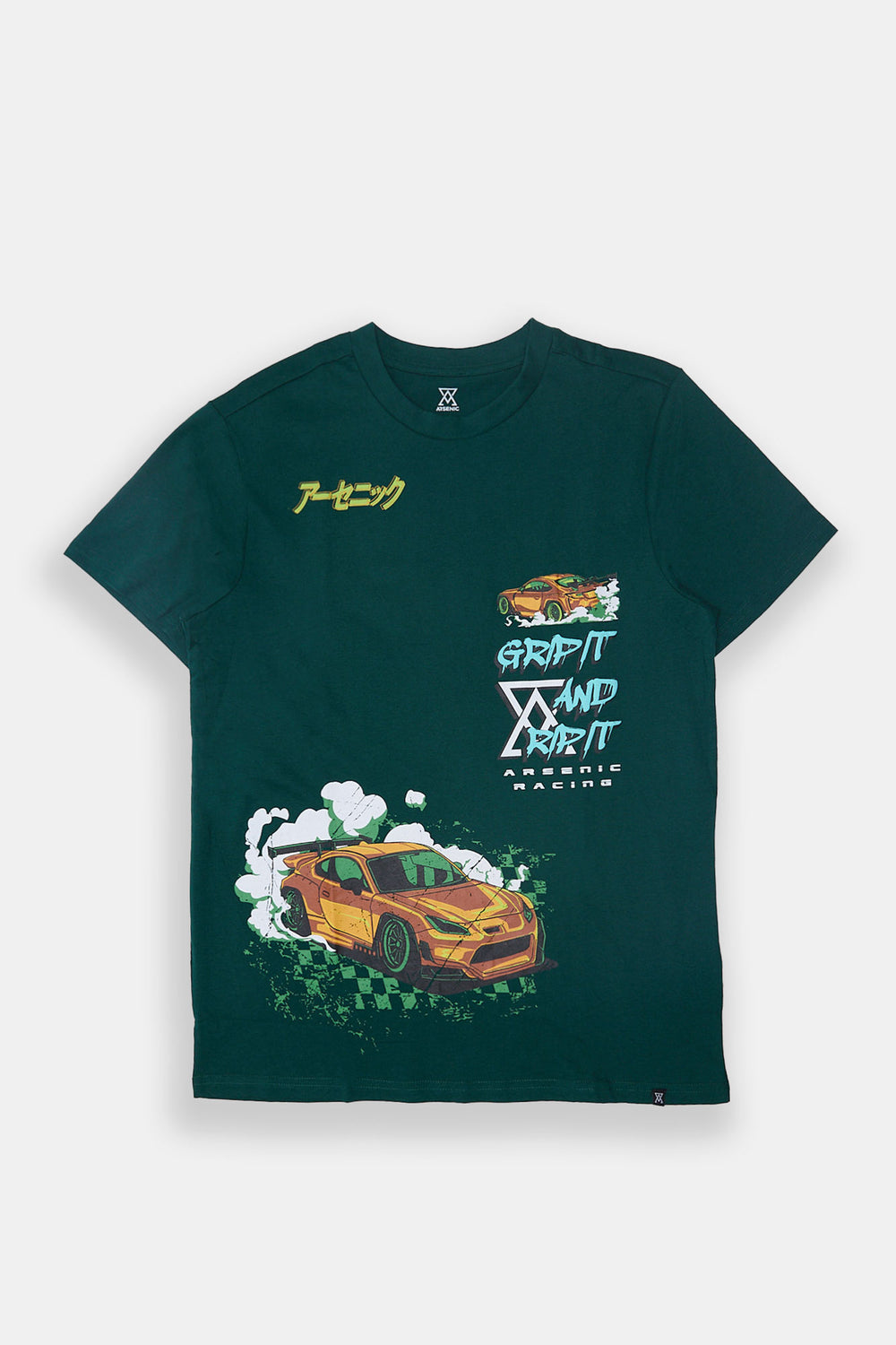 Arsenic Mens Racing Graphic T-Shirt Arsenic Mens Racing Graphic T-Shirt