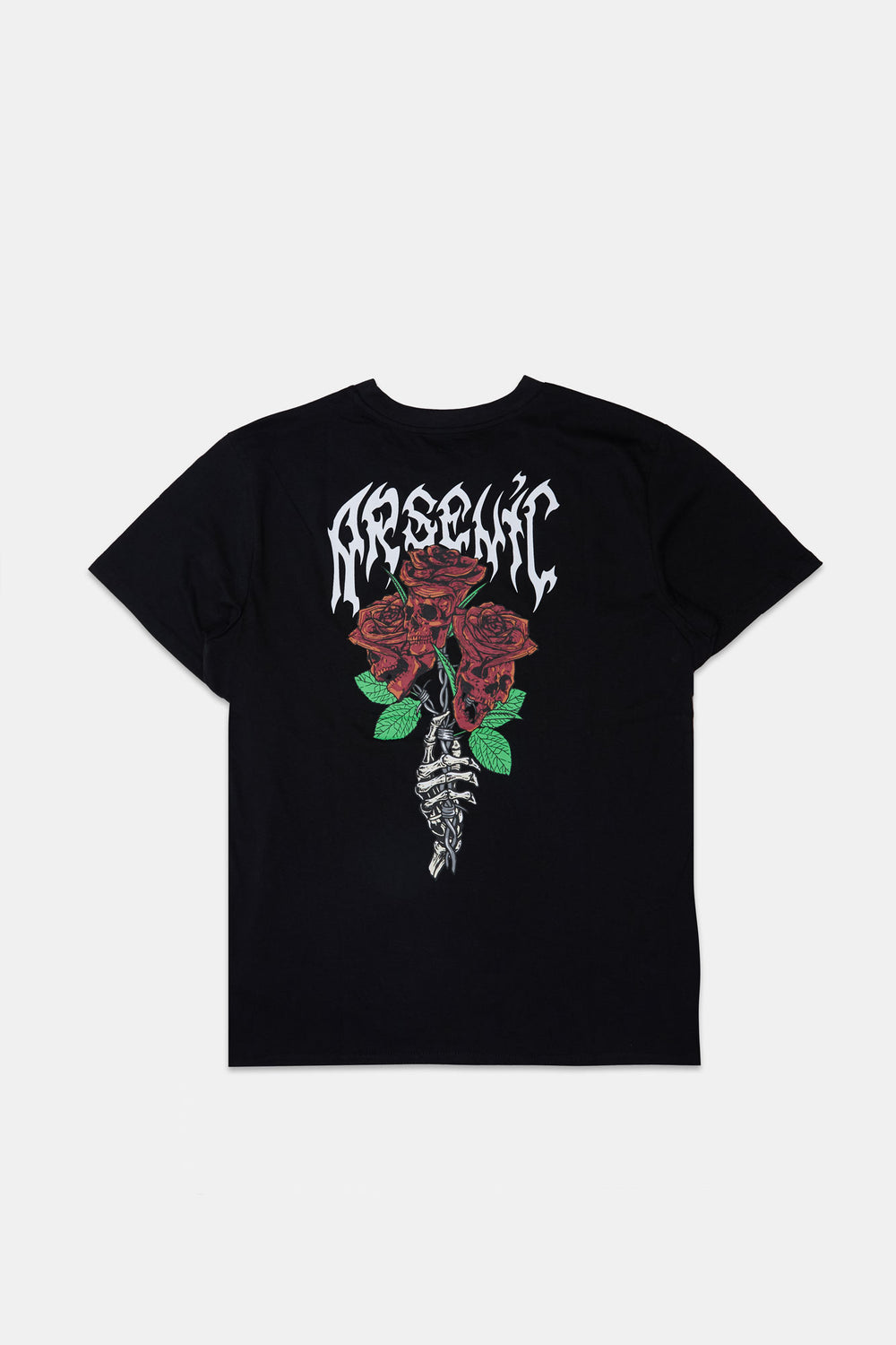 T-shirt imprimé crânes en bouquet de roses homme T-shirt imprimé crânes en bouquet de roses homme