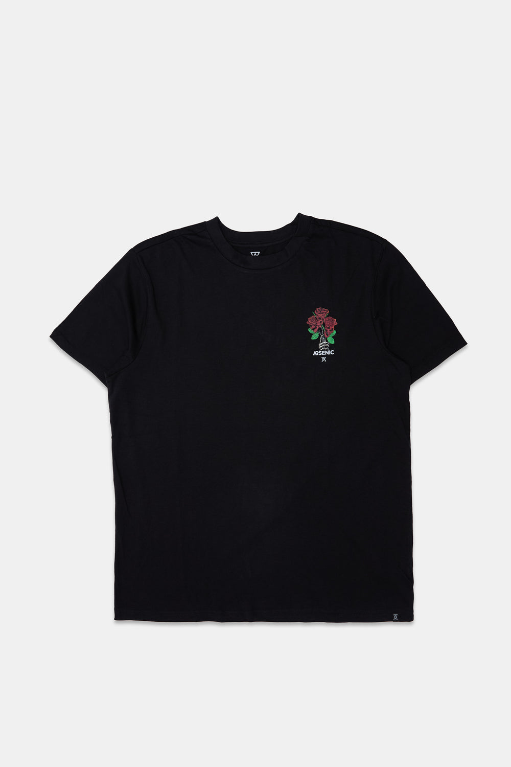 Arsenic Mens Rose Skulls Graphic T-Shirt Arsenic Mens Rose Skulls Graphic T-Shirt