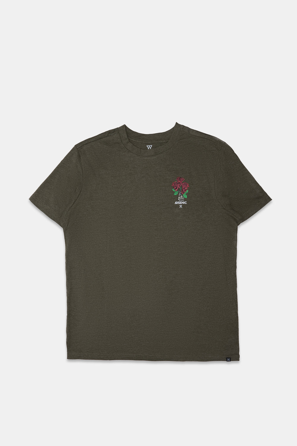 Arsenic Mens Rose Skulls Graphic T-Shirt Arsenic Mens Rose Skulls Graphic T-Shirt