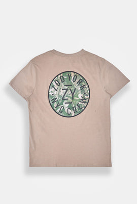 Zoo York Mens Camo Circle Logo T-Shirt