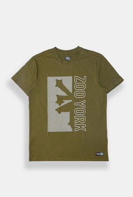 Zoo York Mens Striped Logo T-Shirt