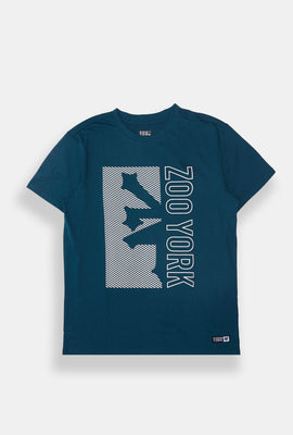 Zoo York Mens Striped Logo T-Shirt