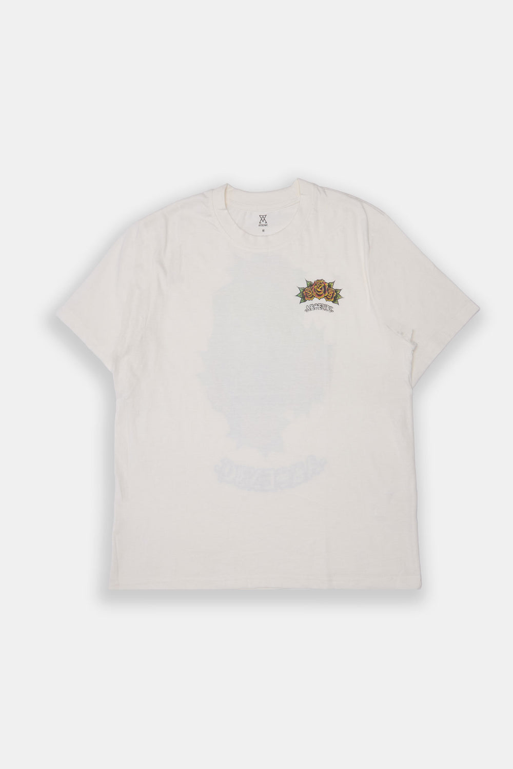 Arsenic Mens Skeleton & Roses Graphic T-Shirt Arsenic Mens Skeleton & Roses Graphic T-Shirt