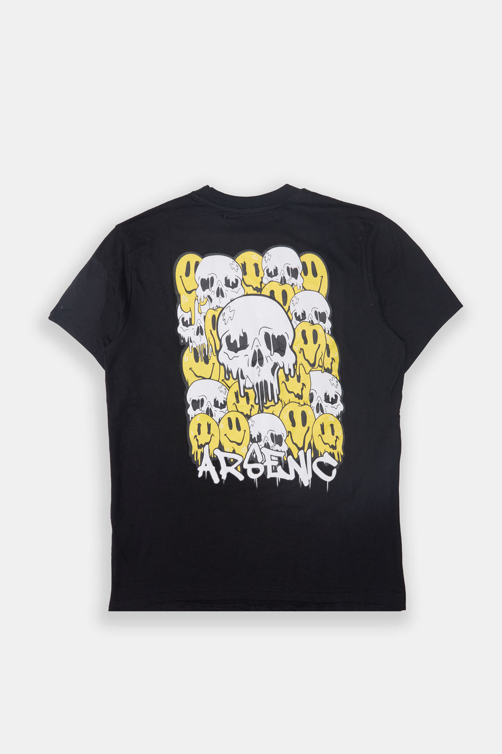 Arsenic Mens Smiley Skulls Graphic T-Shirt Arsenic Mens Smiley Skulls Graphic T-Shirt
