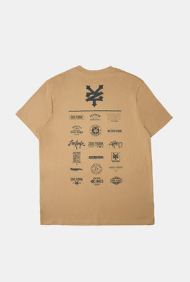 Zoo York Mens Multi Logo T-Shirt