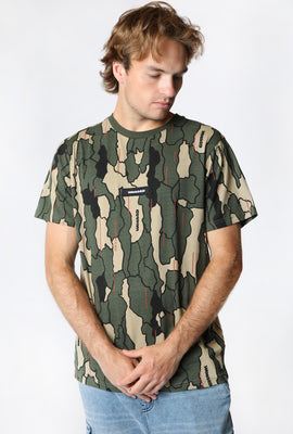 West49 Mens Allover Camo Print T-Shirt