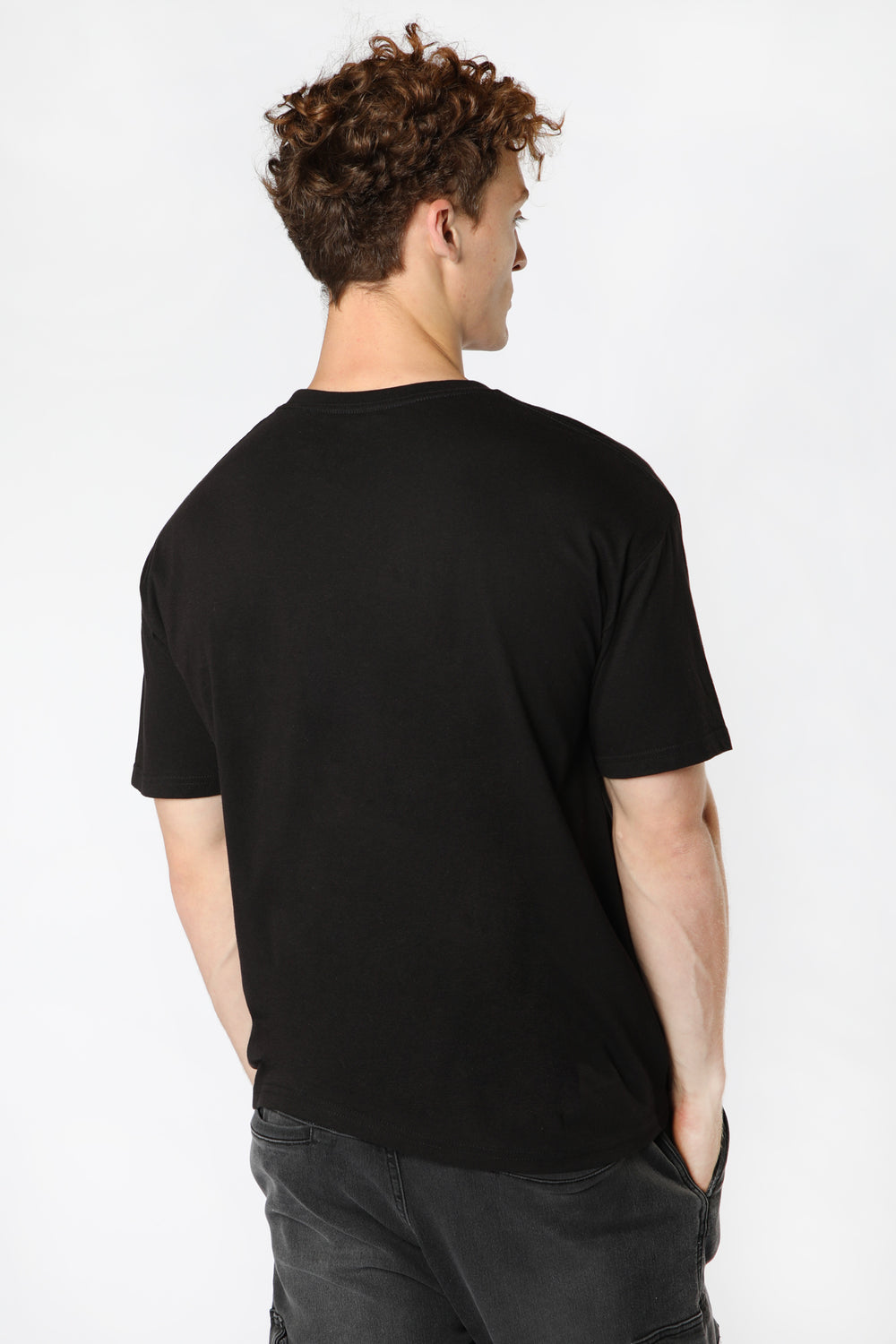 Zoo York Unisex Large Print Logo T-Shirt Black