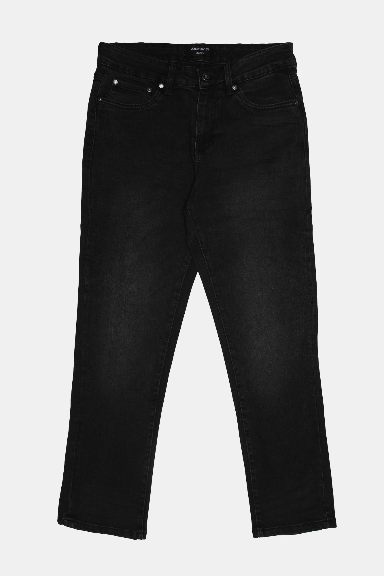 Arsenic Mens Zane Black Slim Jeans 30" - /