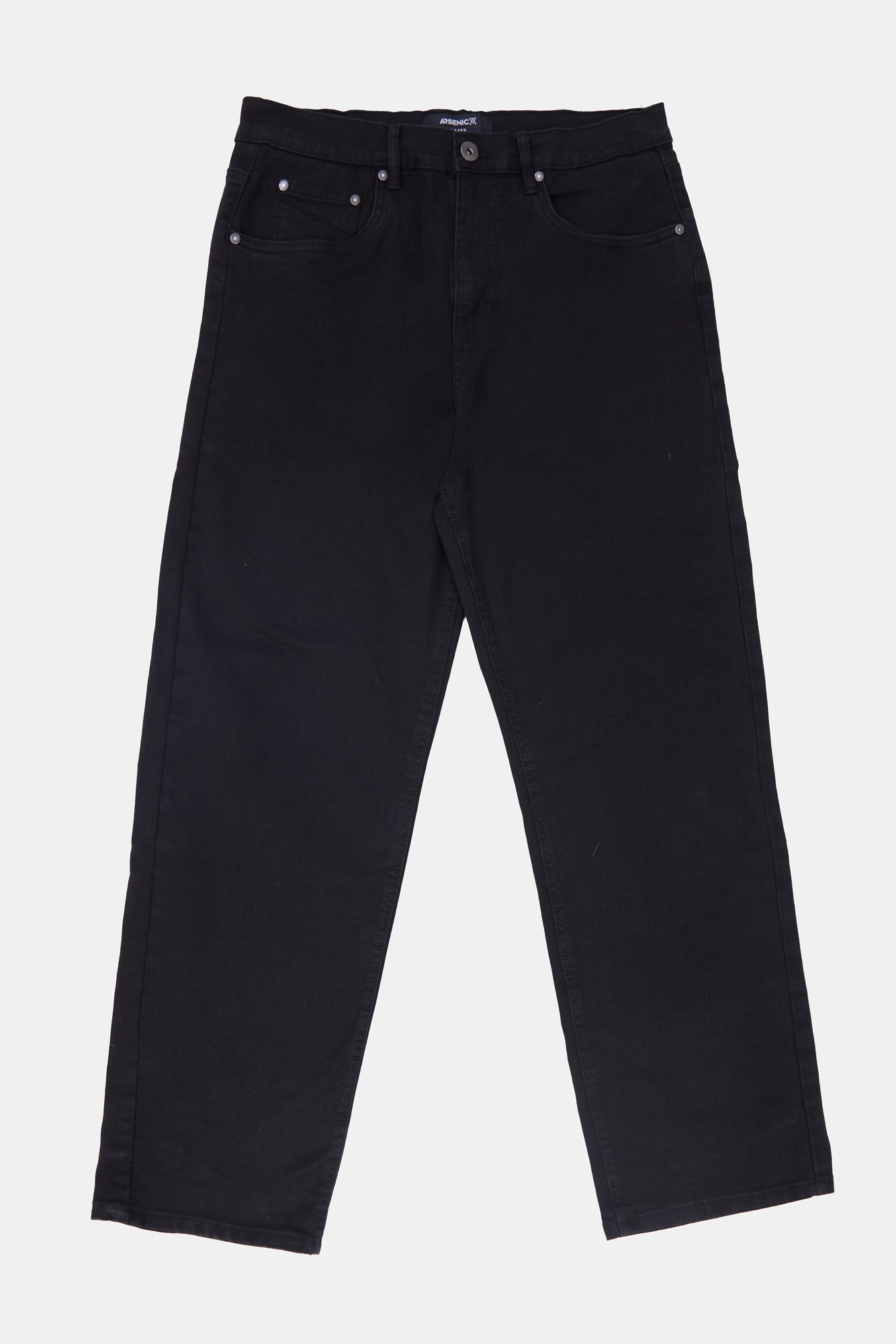 Arsenic Mens Black Relaxed Jeans - Charcoal /