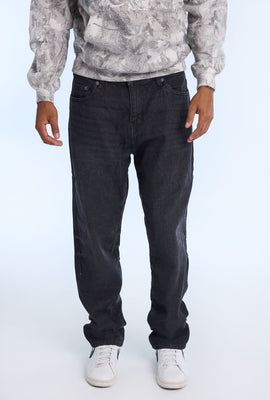 Mens Black Loose Jeans