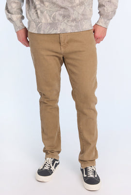 Mens Khaki Slim Jeans