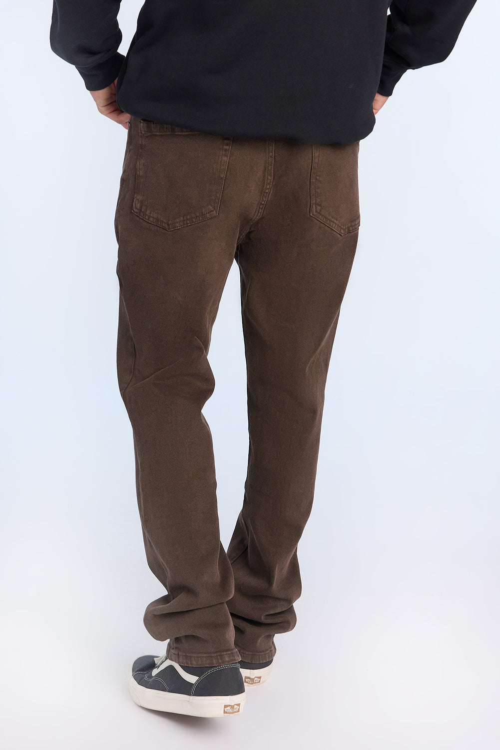 Mens Dark Brown Straight Jeans Mens Dark Brown Straight Jeans