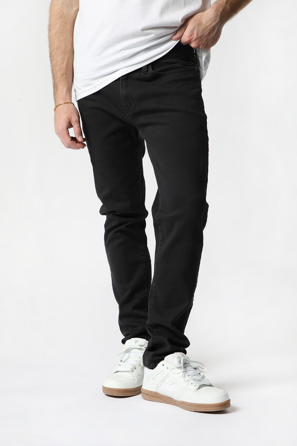 Zoo York Mens Skinny Bull Denim Jeans Black