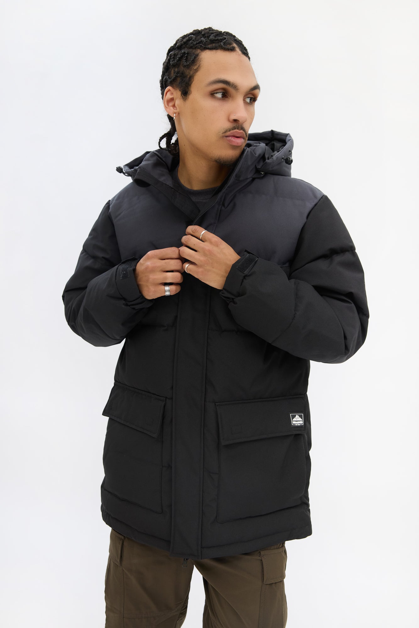 West49 Mens Colour Block Puffer - /