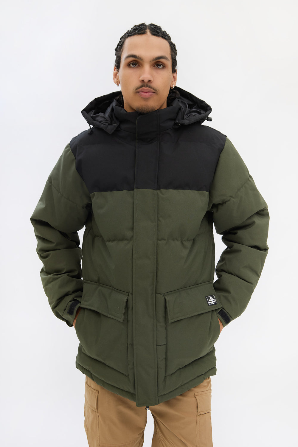 West49 Mens Colour Block Puffer West49 Mens Colour Block Puffer