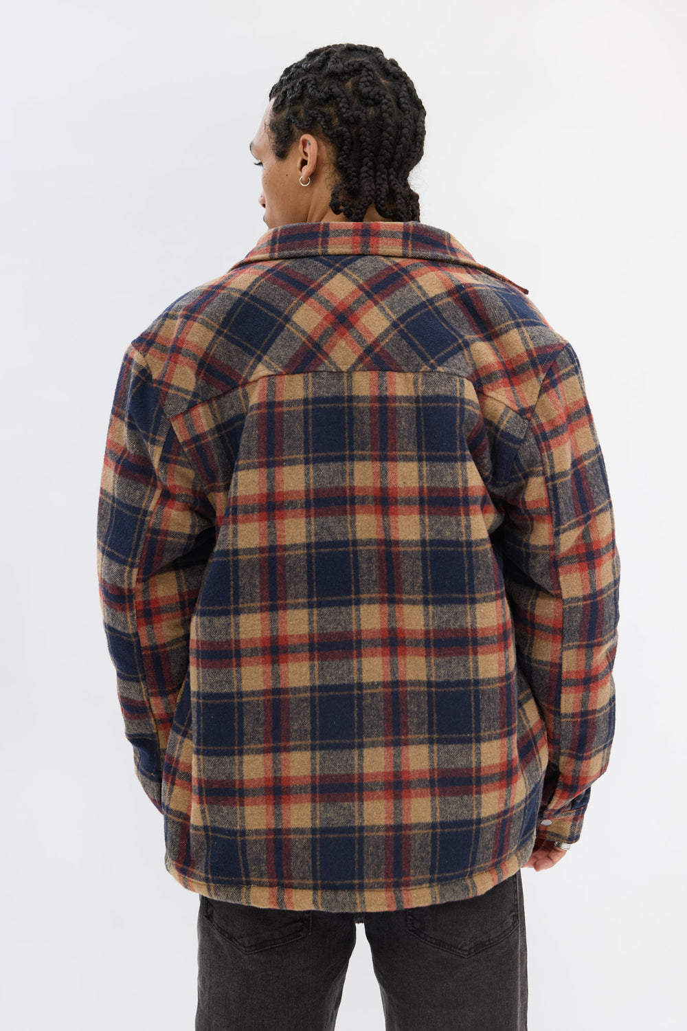 West49 Mens Lined Flannel Shacket West49 Mens Lined Flannel Shacket