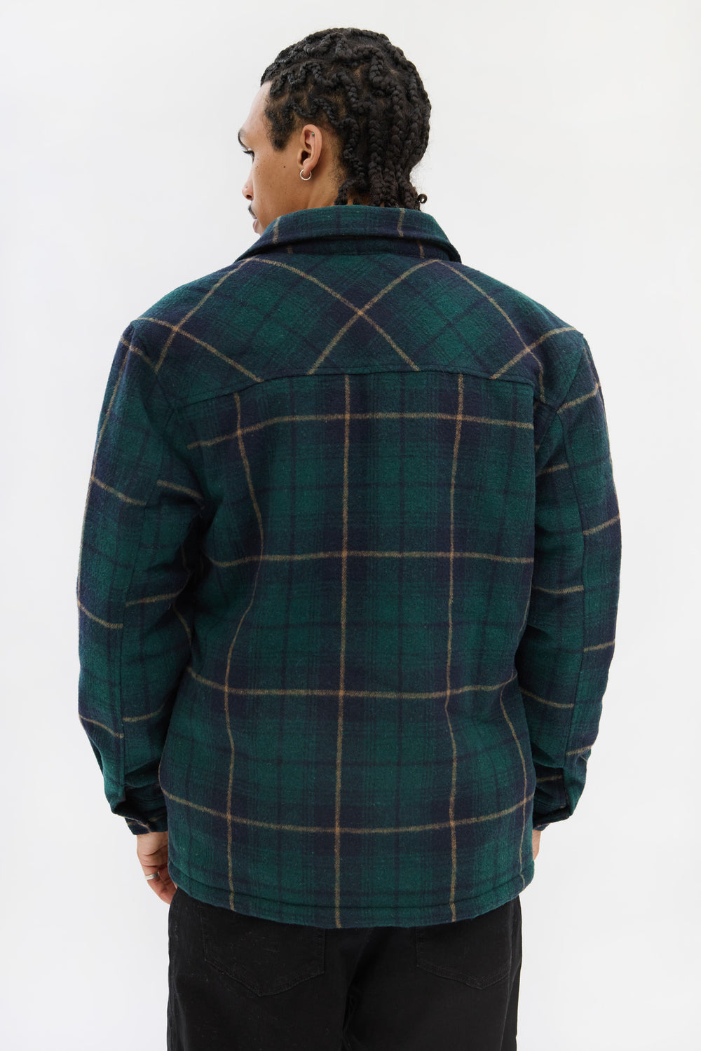 West49 Mens Lined Flannel Shacket West49 Mens Lined Flannel Shacket