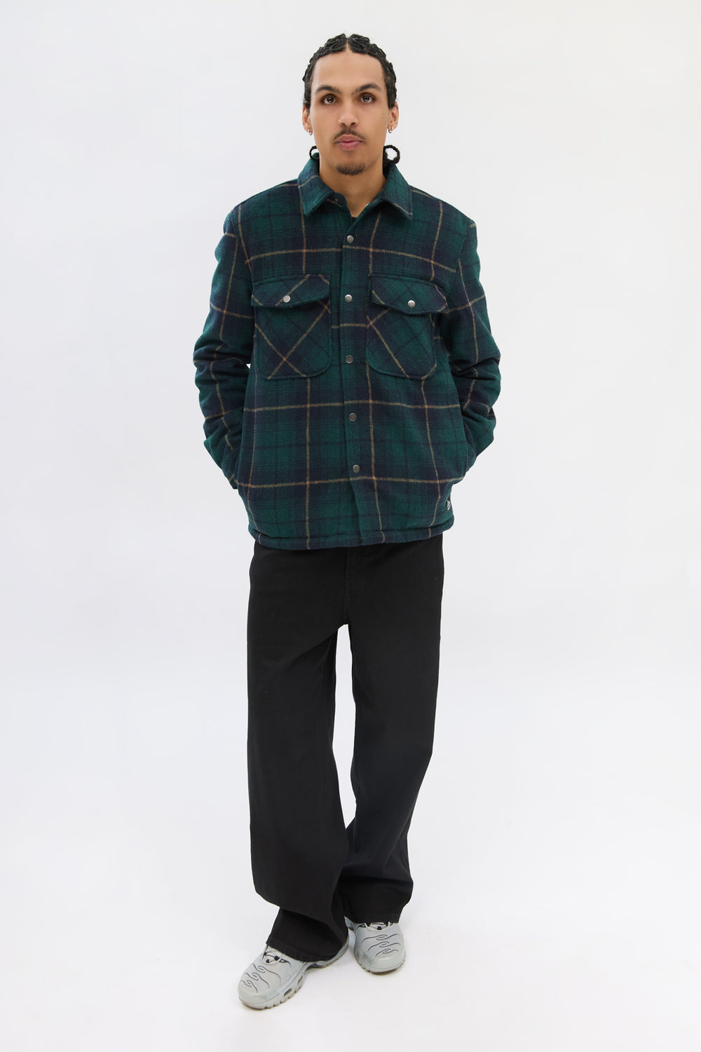 West49 Mens Lined Flannel Shacket West49 Mens Lined Flannel Shacket