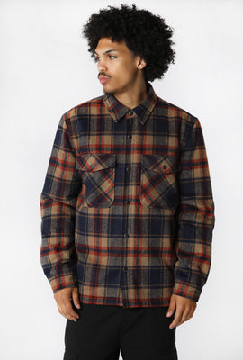 West49 Mens Sherpa Lined Flannel Shacket