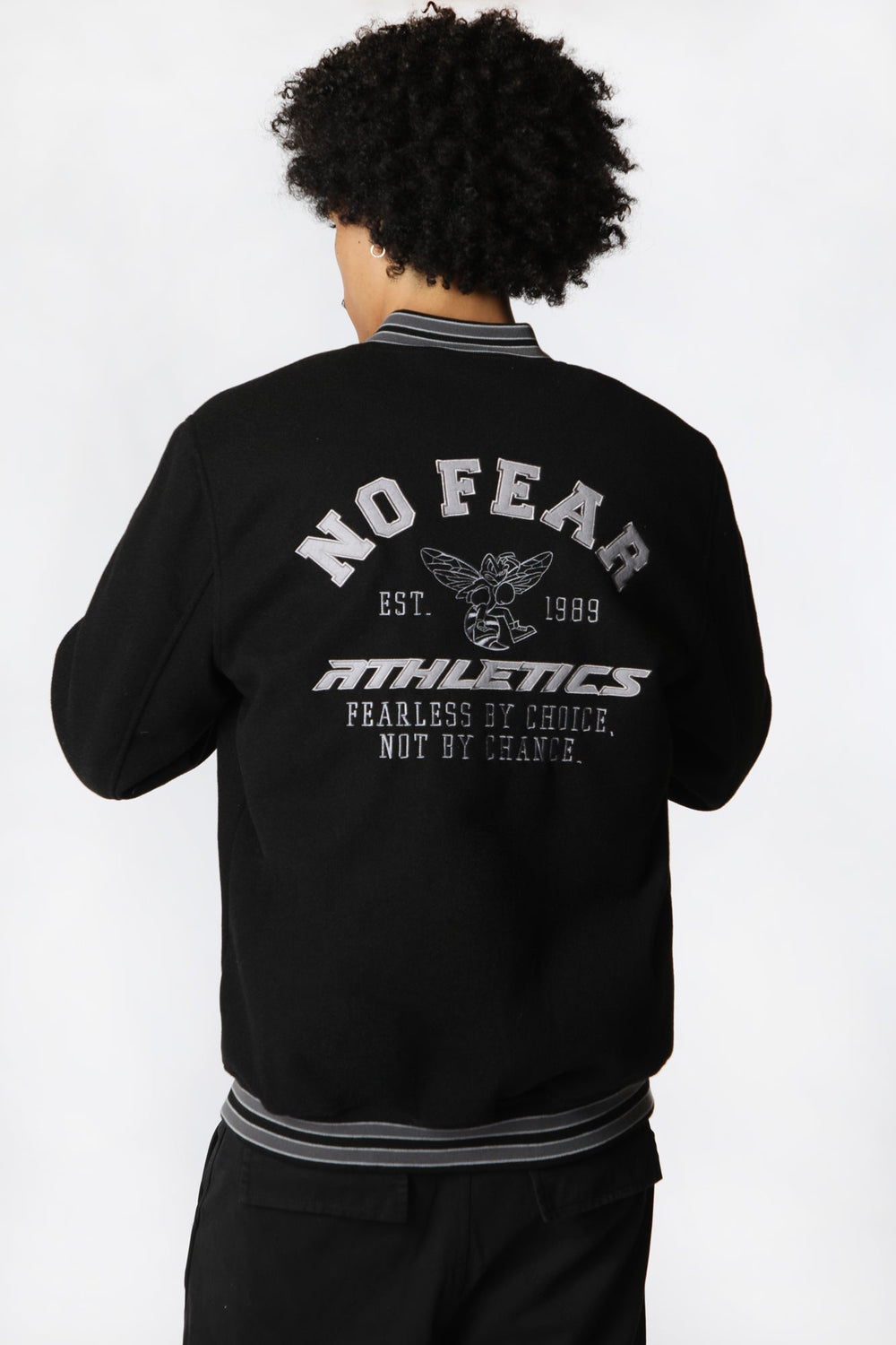 No Fear Mens Athletics Melton Varsity Jacket No Fear Mens Athletics Melton Varsity Jacket
