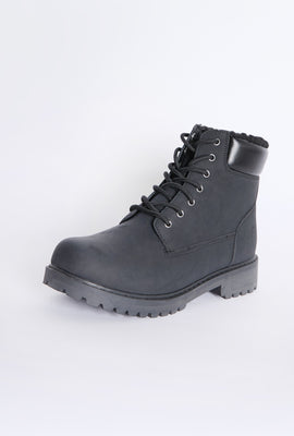 Arsenic Mens Faux Fur-Lined Hiker Boot