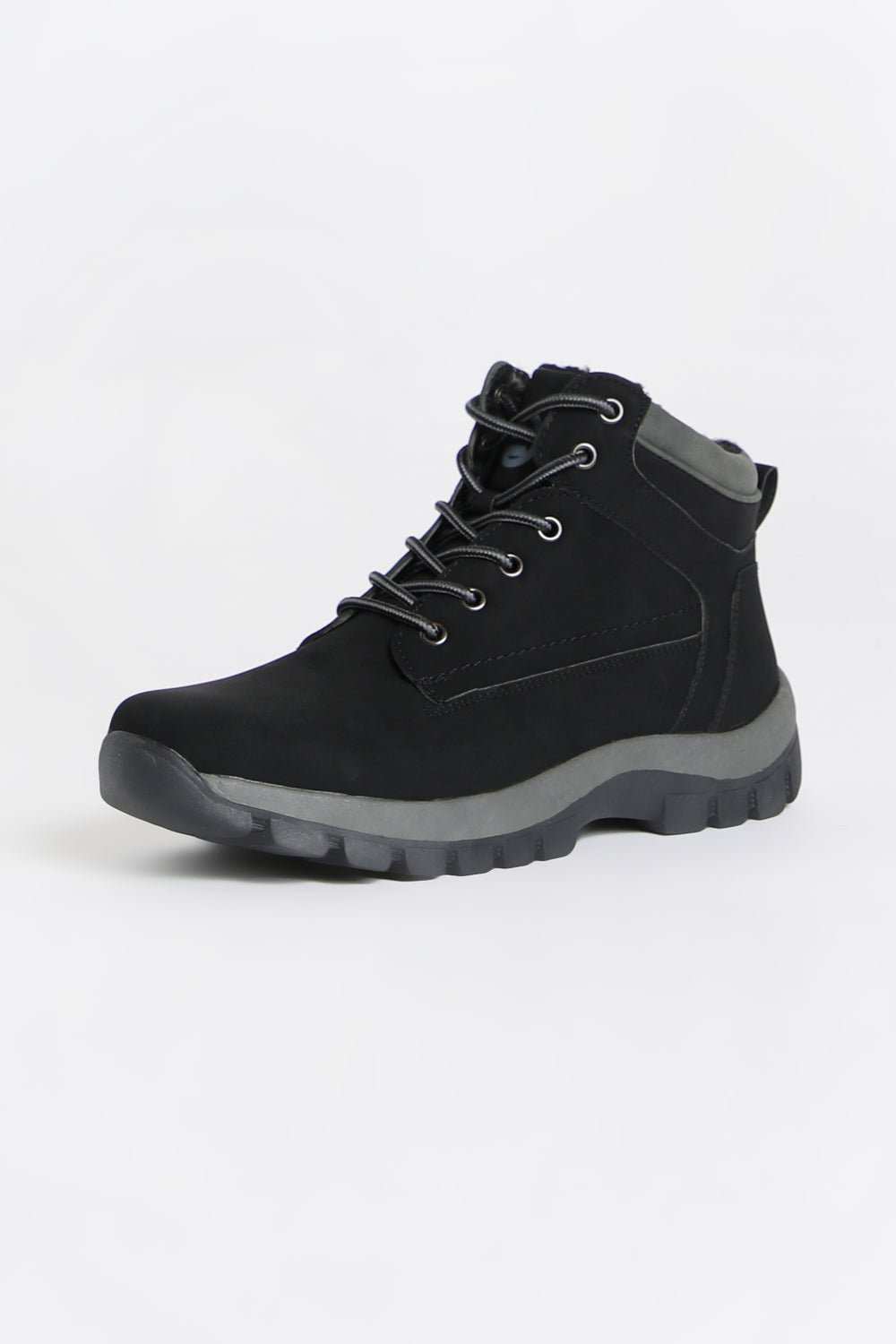 Mens Hiker Boots with Faux Fur Mens Hiker Boots with Faux Fur