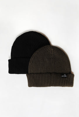 2 Tuques Couleur Unie Amnesia Homme