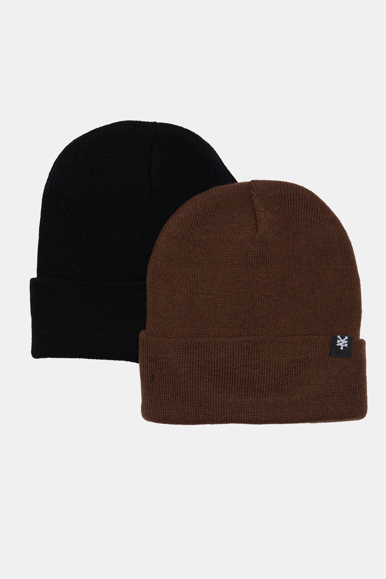 Zoo York Mens Foldup Beanie 2-Pack - / O/S