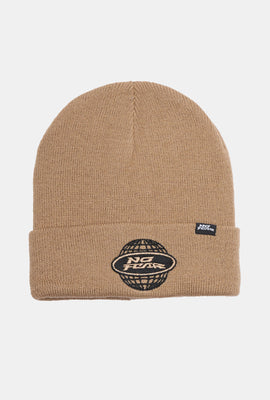 No Fear Mens Embroidered Foldup Beanie