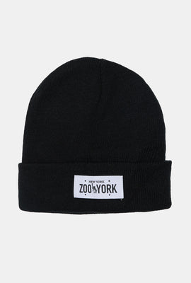 Tuque à rabat logo patch Zoo York homme