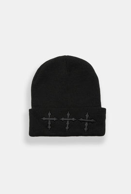 Tuque à trois croix brodées