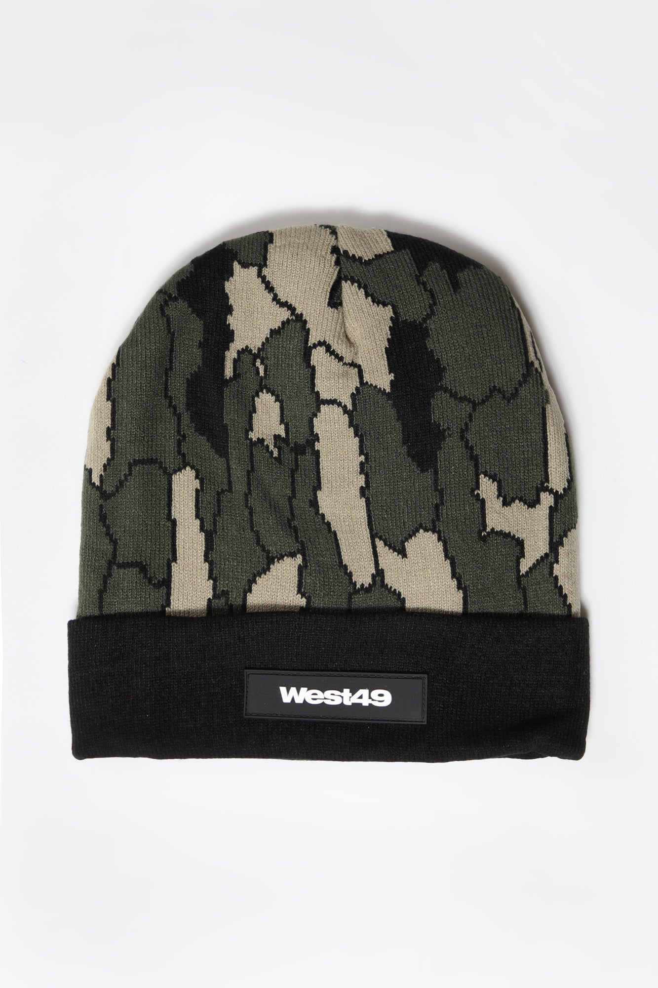 West49 Mens Mountain Camo Foldup Beanie - Camouflage / O/S