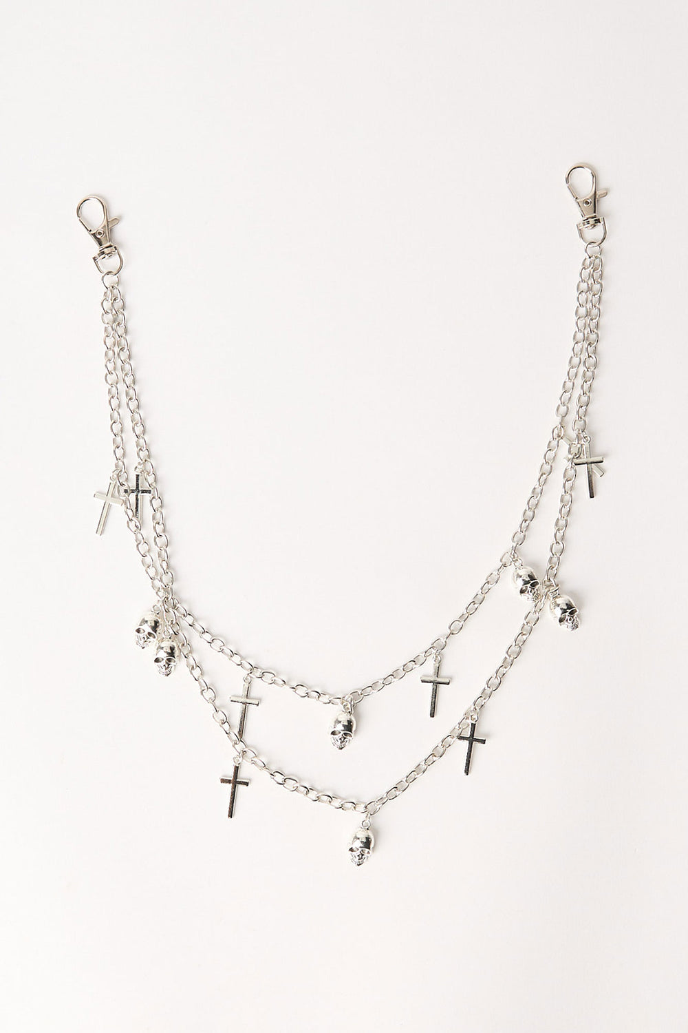 Arsenic Skulls & Crosses Double Layer Wallet Chain Arsenic Skulls & Crosses Double Layer Wallet Chain
