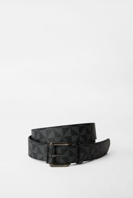 Black & Grey Checkered Belt