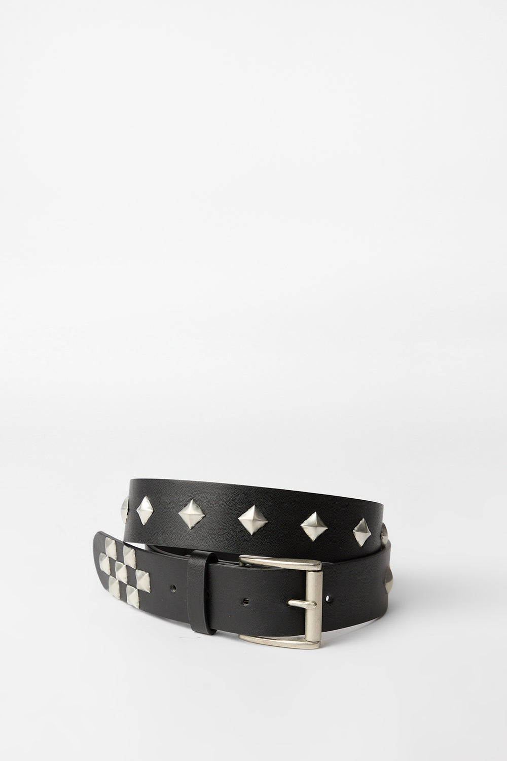 Faux-Leather Studded Belt Faux-Leather Studded Belt