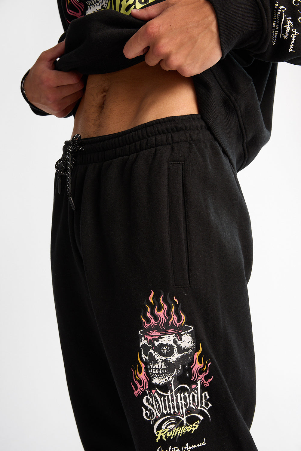 Southpole Ruthless Skull Graphic Sweatpants Southpole Ruthless Skull Graphic Sweatpants