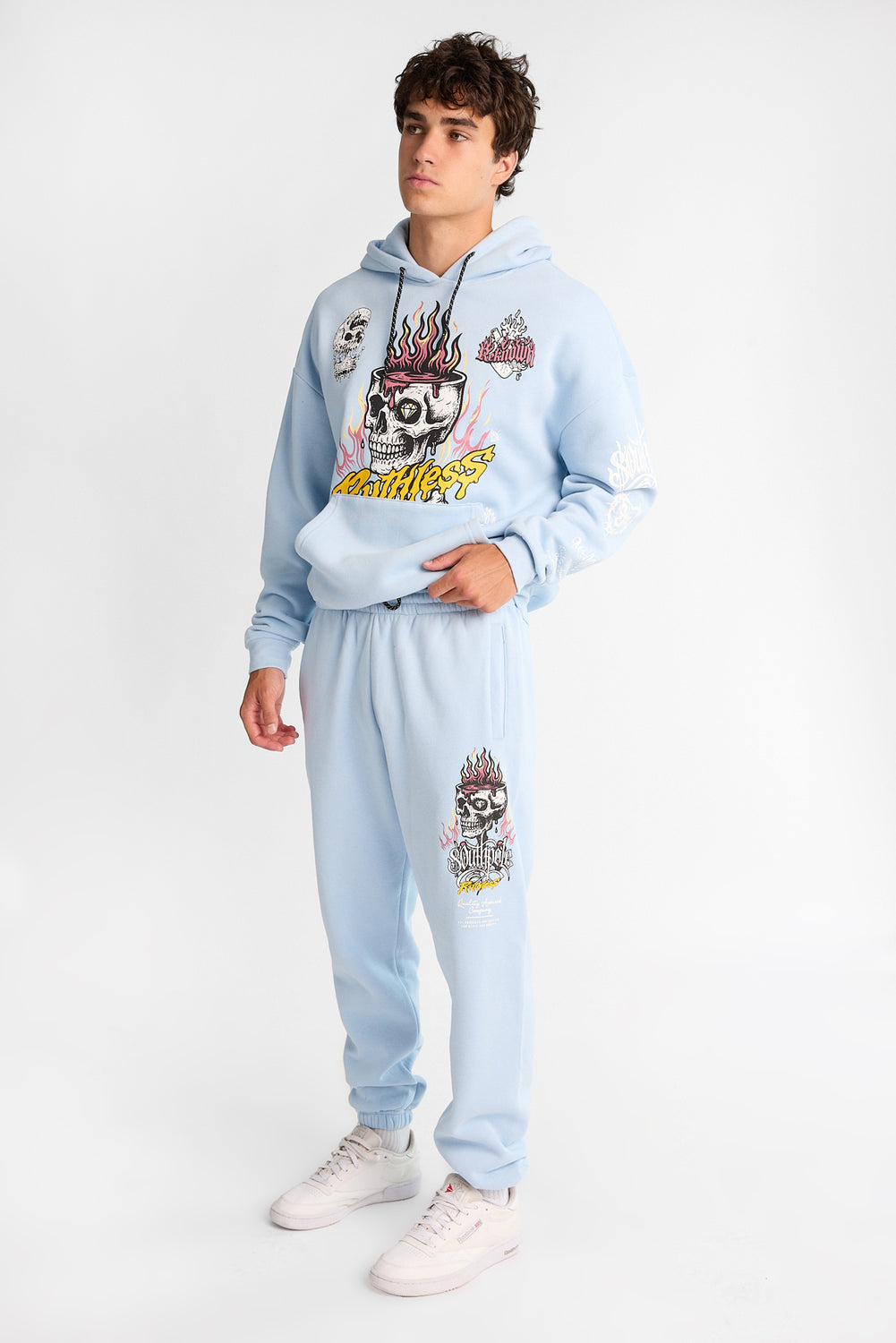 Southpole Ruthless Skull Graphic Sweatpants Southpole Ruthless Skull Graphic Sweatpants