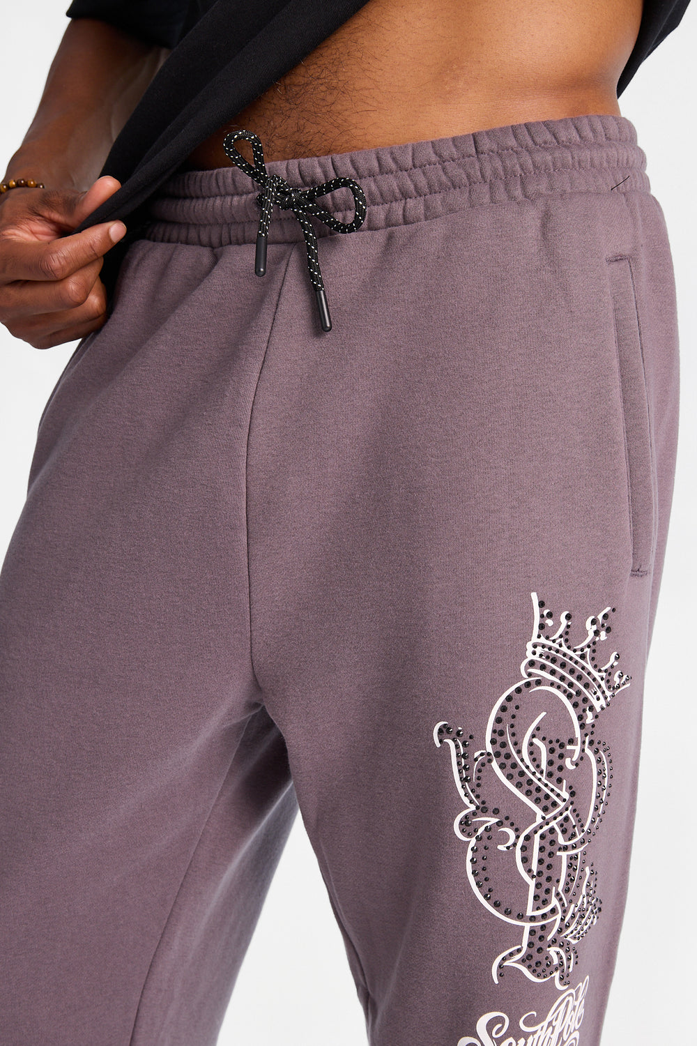Southpole Rhinestones & Flames Sweatpants Southpole Rhinestones & Flames Sweatpants