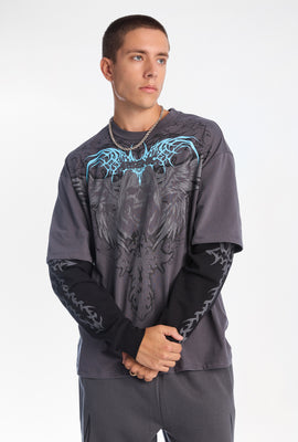 Arsenic Grim Reaper Long Sleeve 2-Fer Tee