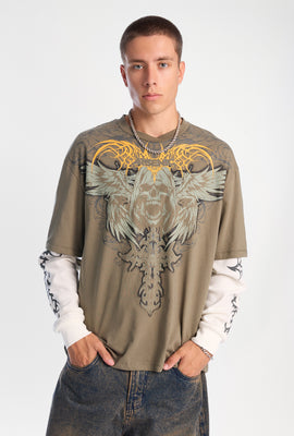 Arsenic Grim Reaper Long Sleeve 2-Fer Tee