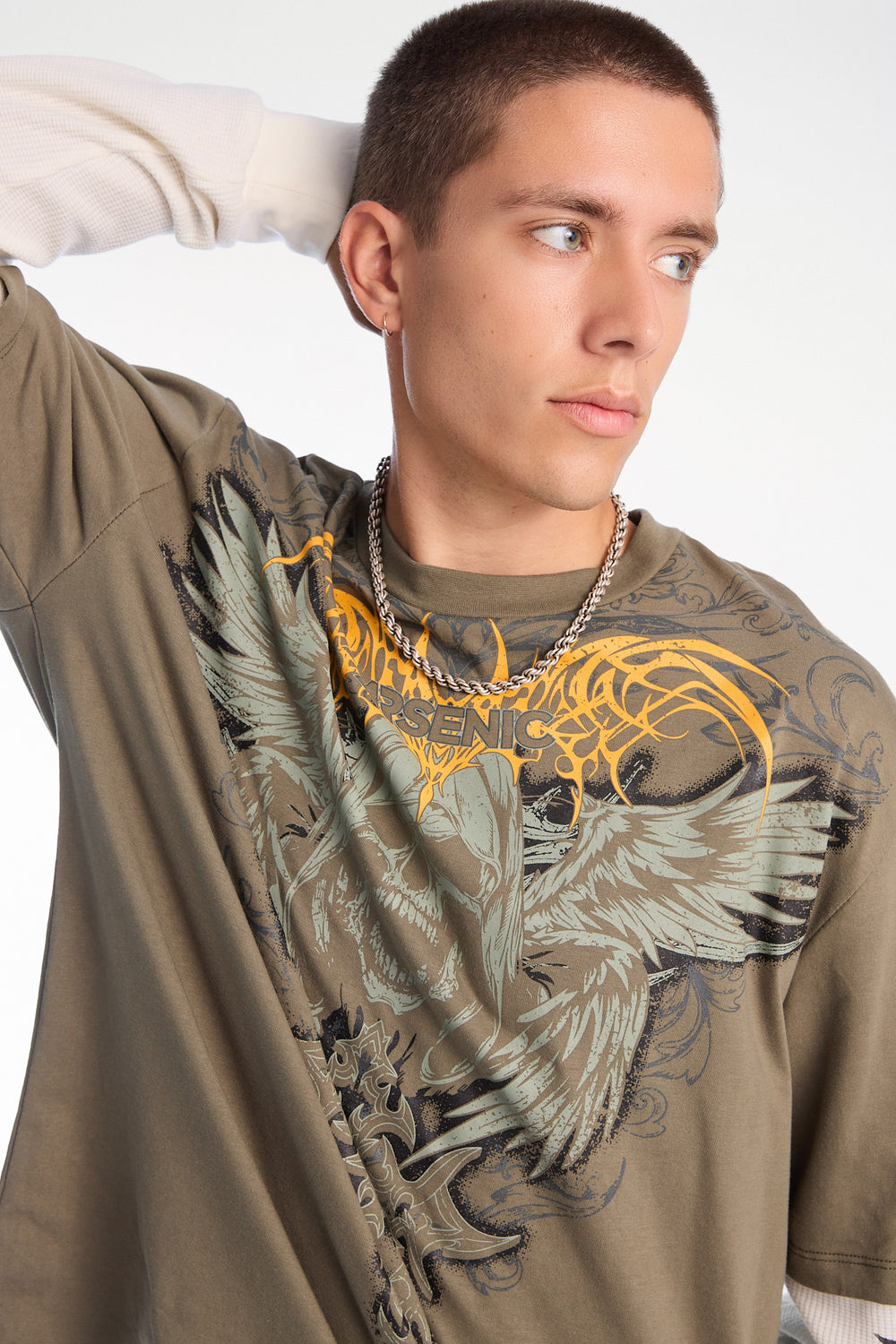Arsenic Grim Reaper Long Sleeve 2-Fer Tee Arsenic Grim Reaper Long Sleeve 2-Fer Tee