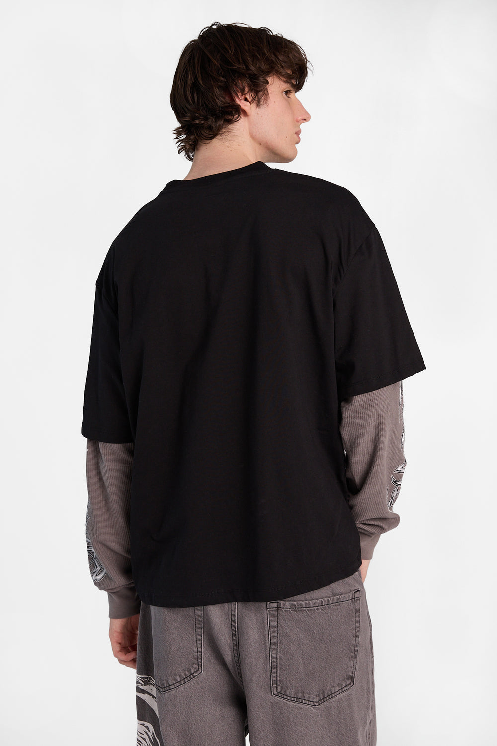 Arsenic Gothic Logo Long Sleeve 2-Fer Tee Arsenic Gothic Logo Long Sleeve 2-Fer Tee